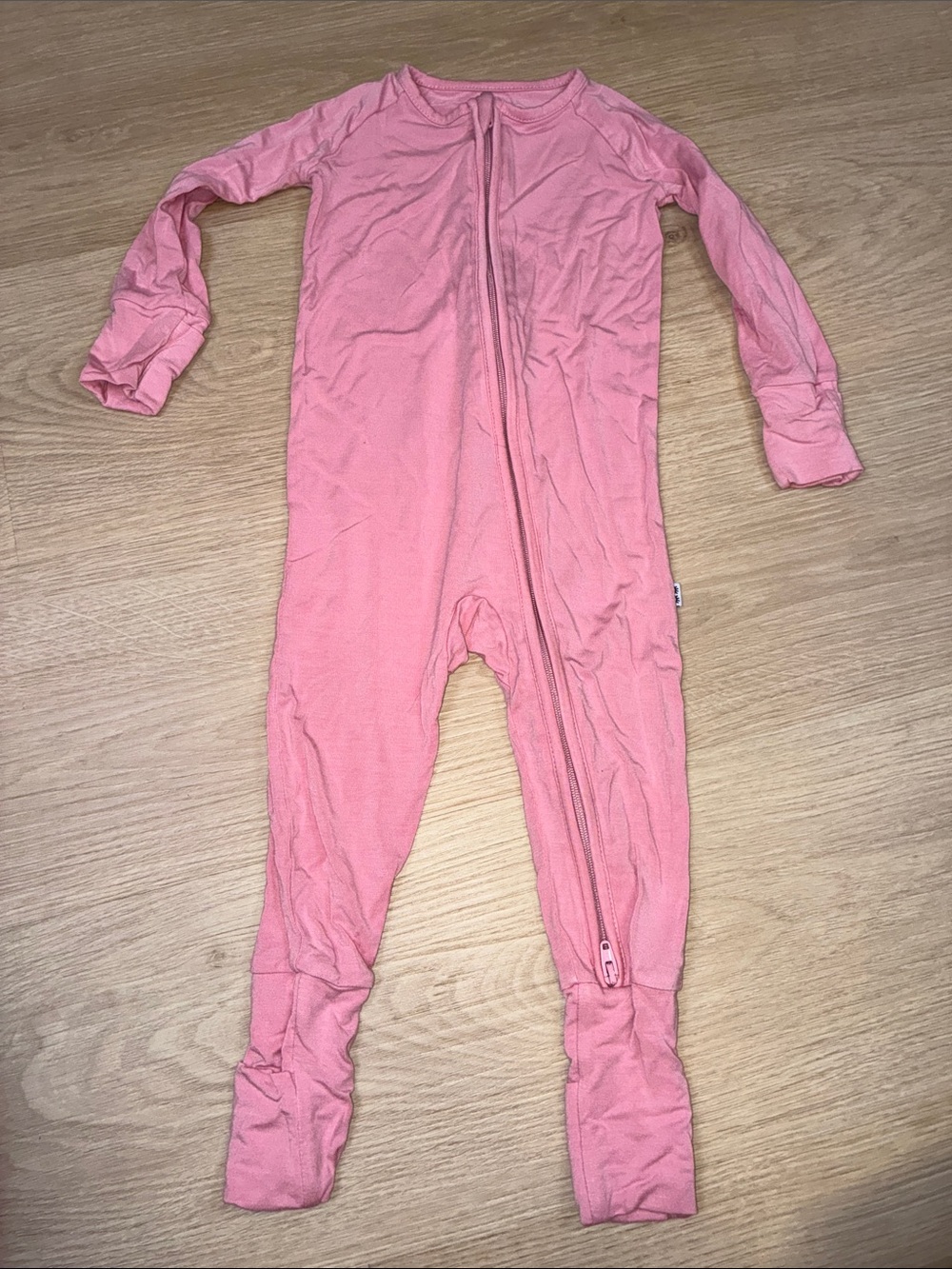 Little Sleepies Zip-Front One-Piece Sleepwear in Pink